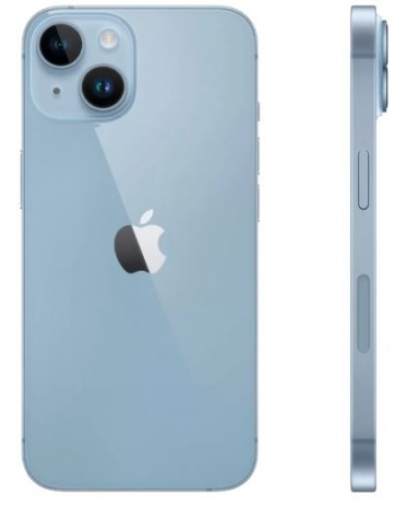 iPhone 14 256 ГБ (Голубой), виртуальные esim