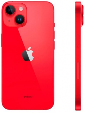 iPhone 14 128 ГБ ((PRODUCT) RED) с 1 nano-SIM и 2 esim