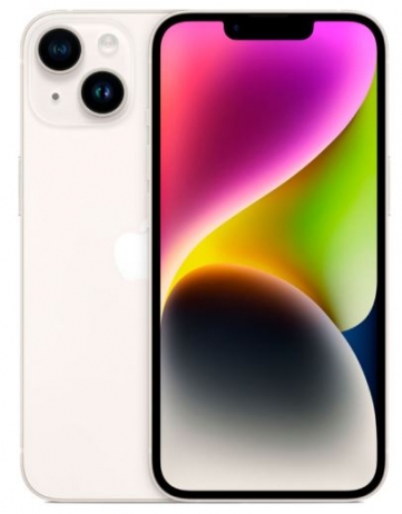 iPhone 14 256 ГБ (Сияющая звезда), 1 nano-SIM + 2-е esim